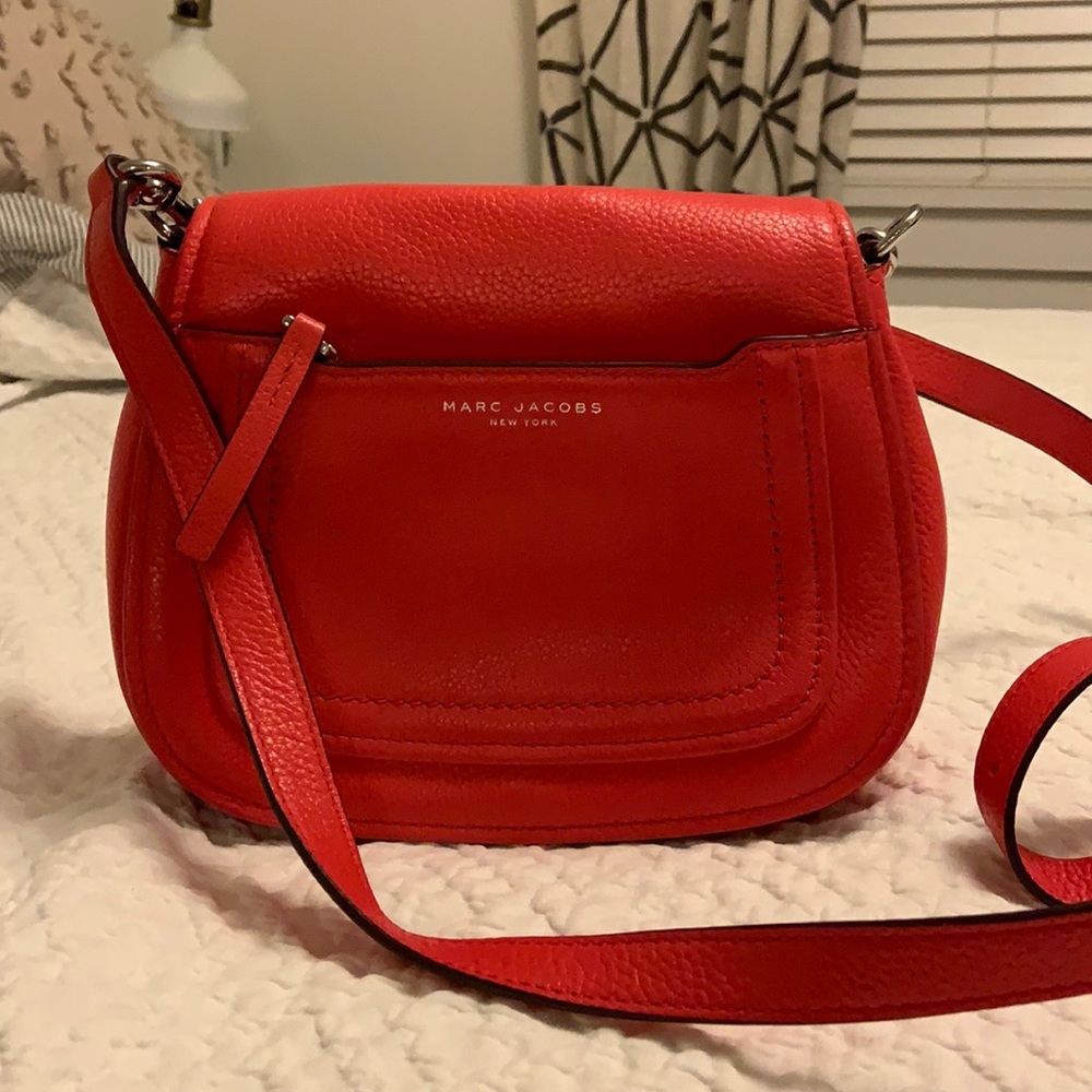 Marc Jacobs Red Leather Crossbody Bag